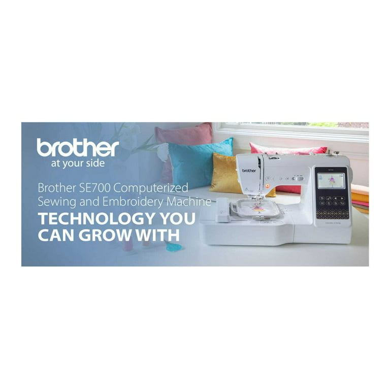 Brother SE700 Elite Computerized LCD Touchscreen Sewing and Embroidery  Machine