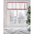 thumbnail image 5 of Red Geometric Valances for Windows Greek Pattern Chinese Valance Rod Pocket Light Filtering Short Window Treatments Curtains for Kitchen Bathroom Living Room Bedroom, 1 Panel, 54 x 18 Inch, 5 of 7