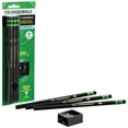 thumbnail image 4 of Ticonderoga Tri-Conderoga Wood-Cased Pencils with Sharpener, #2HB Soft, Unsharpened, Easy Grip Soft Black, 6 Count (7 Pieces), 4 of 8