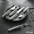 thumbnail image 5 of Carote 20-Piece Stainless Steel Flatware Set for 4, Silverware Set with White Handle, Durable Cutlery Set for Home, Kitchen & Restaurant, Mirror Polished Spoon and Fork Set, Dishwasher Safe, 5 of 7
