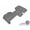 Gray, variant on U Ace 3D Maxpider Second Row Custom Fit All-Weather Kagu Black Floor Mat for 2009-2014 Super Cab Ford F-150 Models - Black
