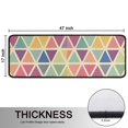 thumbnail image 5 of Kitchen Rugs Sets Of 2,Multi Color Triangle Checkered Pattern Anti Fatigue Kitchen Mat Rugs Non Slip Washable,Decorative Kitchen Floor Mats for Kitchen,Sink,Laundry,17"x47"+17"x47", 5 of 5