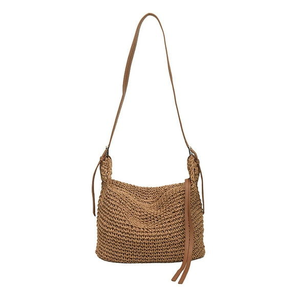Bolso de hombro para mujer, moderno y elegante, tipo bandolera, ideal para ir de compras, viajar, primavera y verano. Café