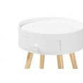 thumbnail image 4 of Baxton Studio Jessen Mid-Century Modern White 1-Drawer Wood End Table, 4 of 8
