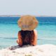 thumbnail image 5 of Sombrero de paja de verano para mujer, de 56 a 58 cm de circunferencia, y bolso de paja, dos piezas, bonito sombrero para el sol con protección solar y flores, 5 of 5