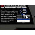 thumbnail image 3 of Reflective Shelby County Tennessee TN Thin Blue Line Stealthy Old Glory USA Flag | Honoring Law Enforcement Officers Sheriffs | County State Decal Bumper Sticker 3M Vinyl 3" x 5", 3 of 3