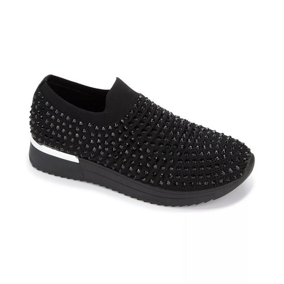 Kenneth Cole Reaction BLACK Women's Cameron Jewel Joggers Sneakers, US 7M
