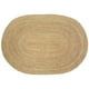 Photo 1 of ***OVAL*** Lr Home Natural Jute Hand Braided Oval Natural, Gray Indoor Rug (5' x 7')