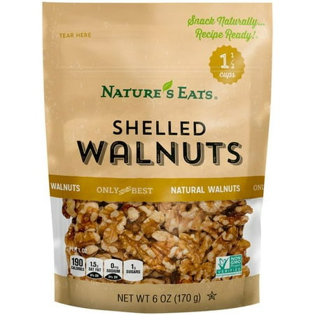Nature's Eats Shelled Walnuts, 6 oz