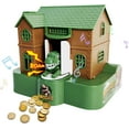 thumbnail image 2 of Piggy Bank, Money Bank with Sound and Light Effects, Funny Coin Bank for Boys Girls,for Saving Coins,Perfect Educational Toys Gift for Birthdays Christmas Sock Stuffing(Green), 2 of 7