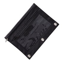 Wozhidaose Pens Pencil Case With Transparent Window Stationery Bag Binder Classroom Storage Bag Pencil Case