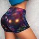 thumbnail image 4 of Balery Glowing Chameleon Fantasy Art Pantalones cortos de entrenamiento estampados para mujer, sin costuras, ajustados, para gimnasio, yoga, correr, deportes, ejercicio activo, fitness.-Medium, 4 of 8