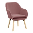 thumbnail image 4 of Convenience Concepts Take a Seat Charlotte Accent Chair, Blush Velvet, 4 of 12