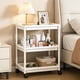 thumbnail image 4 of Estante de almacenamiento de plástico móvil multicapa con ruedas | Organizador de gran capacidad con múltiples capas para sala de estar, dormitorio, cocina y baño | Opciones de 2, 3 y 4 niveles, 4 of 6
