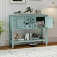 thumbnail image 4 of Costway Buffet Bahut Armoire Console d'Entrée avec 2 Portes et 2 Tiroirs Bleu, 4 of 10