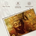 thumbnail image 6 of Elephant Stock Lotus Floral Buddha Wall Art - Horizontal Canvas Wall Art - Living Room Wall Decor - People Canvas - Brown And Orange Decor - 12" x 8", 6 of 8