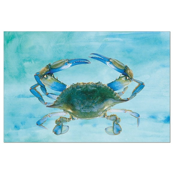 Tree-Free Greetings All Occasion Greeting Card 12 Pack, 4x6, Blue Crab (FS56730)