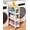 White, variant on Utility Slim Storage Cart, 4 Tier Small Rolling Kitchen Laundry Room Cart with Wood Top, Metal Narrow Bathroom Storage Cabinet Mobile Shelf Unit Organizer Trolley with Handle for Narrow Space