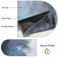 thumbnail image 6 of 2'x6' Rug Runners for Hallways Kitchen, Navy Blue Grey Non Slip Entryway Beside Floor Carpet Runner, Modern Ombre Oil Painted Abstract Art Washable Laundry Room Bedroom Throw Rugs Mat for Family Pet, 6 of 8