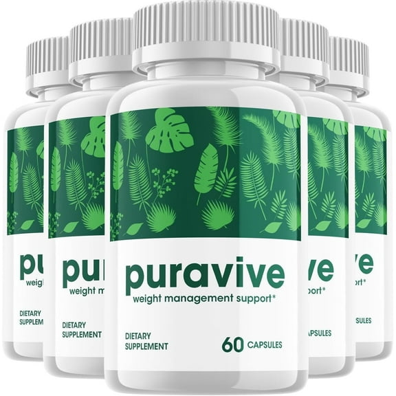 5 Pack Puravive Extra Strength Pills - Official - Keto Puravive Advanced Formula Raspberry Ketone Dietary Support Supplement PureViva Men Women 300 Capsules