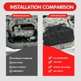 thumbnail image 4 of Mud Flaps Engine Guards for Ford Escape 2013 2014 2015 2016 2017 2018 2019 Front Engine Splash Shield Guards Suitable for Escape Under Engine Cover Directly Replace Original One Black, 4 of 4