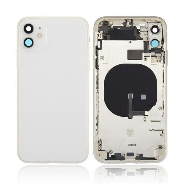 Replacement Battery Back Housing With Parts Compatible With Apple iPhone 11 (A2111) - White