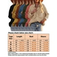 thumbnail image 2 of Oversized Baggy Cotton Linen Button Down T-Shirt Blouse Tops For Women Ladies Vintage Winter Thin Linen V-Neck Tunic Tops Basic Tee OL Office Work T-Shirt, 2 of 5