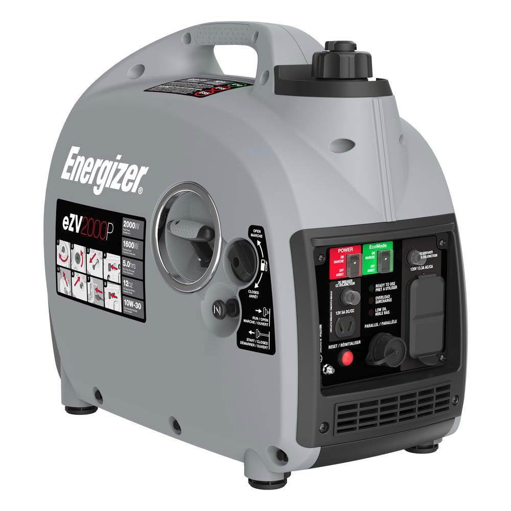 Energizer eZV2000P 1600 Watt Small Gasoline Powered Portable Inverter
