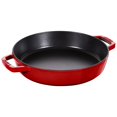 thumbnail image 1 of STAUB Pans 26 cm / 10 inch Cast Iron Frying Pan With 2 Handles, Cherry, 1 of 2