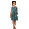 thumbnail image 6 of Girls Dress Marine Life Sleeveless Dress for Girls Hem A-Line Casual Sundress, 6 of 7
