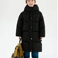 thumbnail image 2 of KAUOD Girls Waterproof Puffer Jackets Winter Padded Hooded Insulated down Coats Kids Long Quilted Outwear with Pockets, 2 of 9