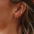 thumbnail image 3 of Titanium Earrings for Sensitive Ears, Flat Back Stud Earrings Hoop Earrings Set for Women, Hypoallergenic Surgical Stainless Steel Cubic Zirconia Earrings Stud Earrings Set 7 Pairs, 3 of 8