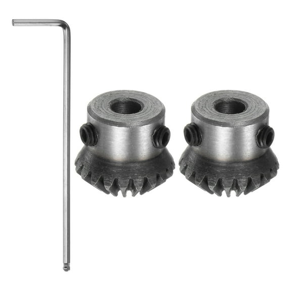 Uxcell Bevel Gear 1M 20 Teeth 6mm Shaft Hole Tapered Bevel Pinion Gear 2 Pack