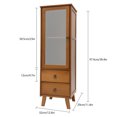 thumbnail image 6 of Wildnix Storage Cabinet with Single Door and Two Drawers, Raised Legs for Easy Cleaning, Ideal for Organizing Living Room or Dining Room, 6 of 6