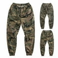 thumbnail image 5 of Fusipu Men Pants Camouflage Print Elastic Waist Casual Cargo Pants for Summer, 5 of 8