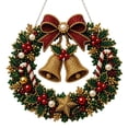 thumbnail image 2 of Hioyaky Diy Christmas Wreath Diamond Art Crafts Kit With Led Lights Pearl Rhinestone Art Pendant Ornament For Wall Decor Gift, 2 of 8