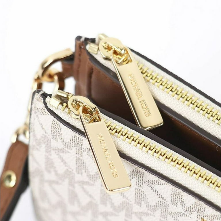 MICHAEL KORS - 新品 マイケルコース MICHAEL KORS  DOUBLE ZIP WRISTLET 7-8 MICHAEL Michael Kors Adele Double-Zip Wristlet 7+ | Zappos.com
