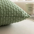 thumbnail image 3 of Lot de 2 Cache-Cou Décoratif, Pochette de Rangement Extensible, Cache-Cou en Microfibre 40x40 cm, Ourlet Bohème, Vert Sauge, 3 of 5