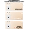 thumbnail image 2 of Inteprter Armario doble de oficina con cerradura inteligente con huella dactilar para equipaje al aire libre Cerraduras de hardware blanco, 2 of 4