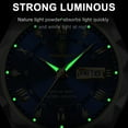 thumbnail image 2 of POEDAGAR Luxury Quartz Watch for Men Fashion Water Resistant Male Watches Calendar Luminous Hands, 2 of 6
