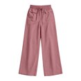thumbnail image 7 of Wensltd Women Summer Pants Casual Loose Fit Trousers Elastic Waist Pockets, 7 of 7