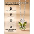 thumbnail image 2 of Bestyle Cute Butterfly Birthstone Necklace for Women, August Pendant Necklace Choker Jewelry Gifts for Mother's Day Birthday Graduation, 2 of 7