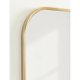thumbnail image 4 of Kate and Laurel Caskill Modern Arched Wall Mirror, 20 x 34, Gold, Decorative Tall Mid-Century Mirror for Wall Decor with Rounded Arched Frame and Sophisticated Look, 4 of 9