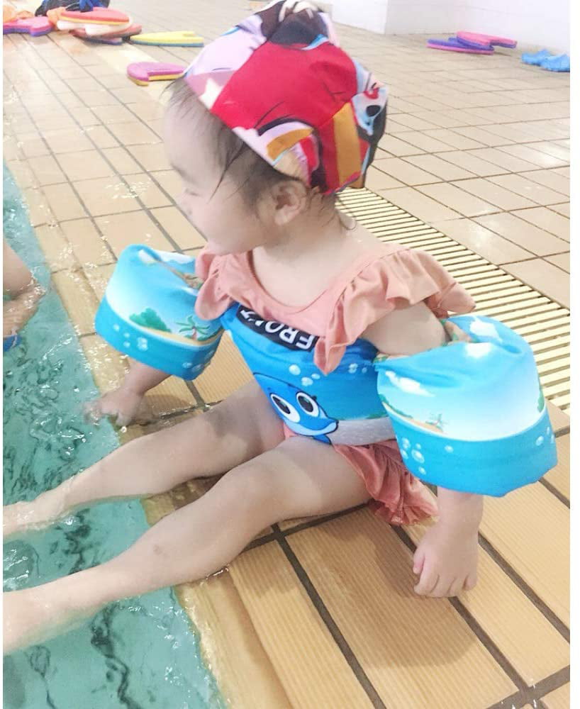 Kids Swim Float Vest Swimming Arm Bands Buoyancy Aid Toddler Life Safe Jacket NG 