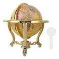 thumbnail image 2 of World Globe, 720 Rotation Retro Globe Adornment, Antique Portable Educational Office For Desk Decor Home Gift, 2 of 8