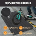 thumbnail image 6 of 4" Rise Threshold Ramp - Anti-Slip Wheelchair Ramp Portable Wheelchair Ramp 2500LBS Weight Capacity Rubber Curb Ramp for Wheelchairs Doorways Stairs Home and Pets, 6 of 8