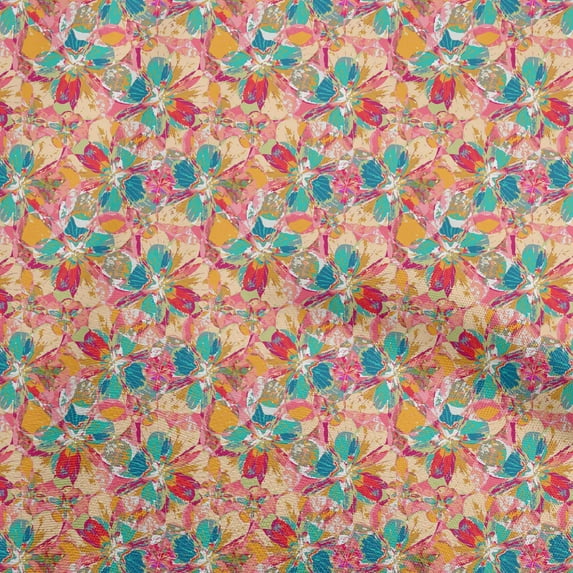 oneOone Viscose Jersey Pink Fabric Abstract Sewing Fabric By The Yard Printed Diy Clothing Sewing Supplies 60 Inch Wide