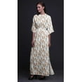 thumbnail image 3 of Bimba Rayon Eagle Feather Ladies Long Gown Boho Beach Cocktail Party Maxi SlitÂ&nbsp;Dress-X-Large, 3 of 6