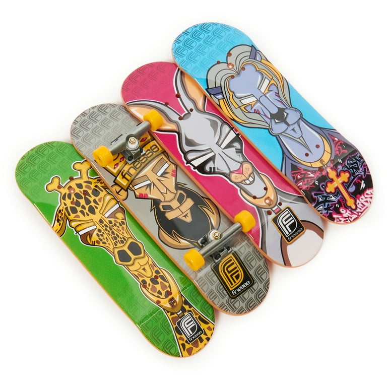 Tech Deck, Ultra DLX Fingerboard 4-Pack, Finesse Skateboards Tech Deck, Ultra DLX Fingerboard 4-Pack, Finesse Skateboards