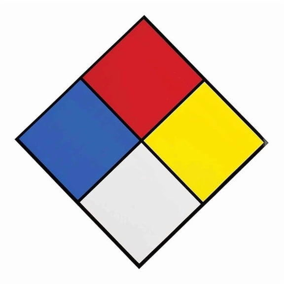 Brady NFPA Sign, 7 1/2 in Height, 7 1/2 in Width, Diamond 58502